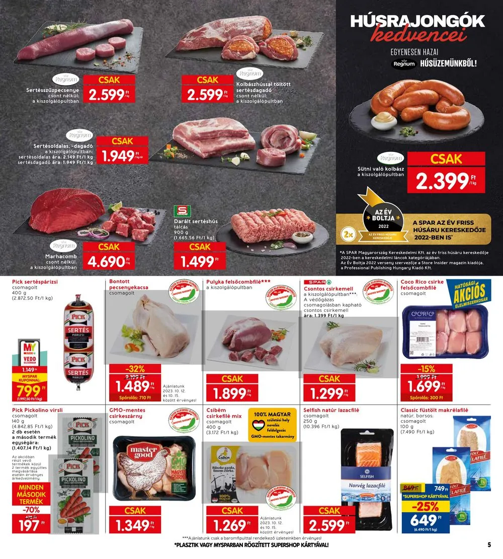 Interspar akciós újság 10.12–10.18 – 5. oldal