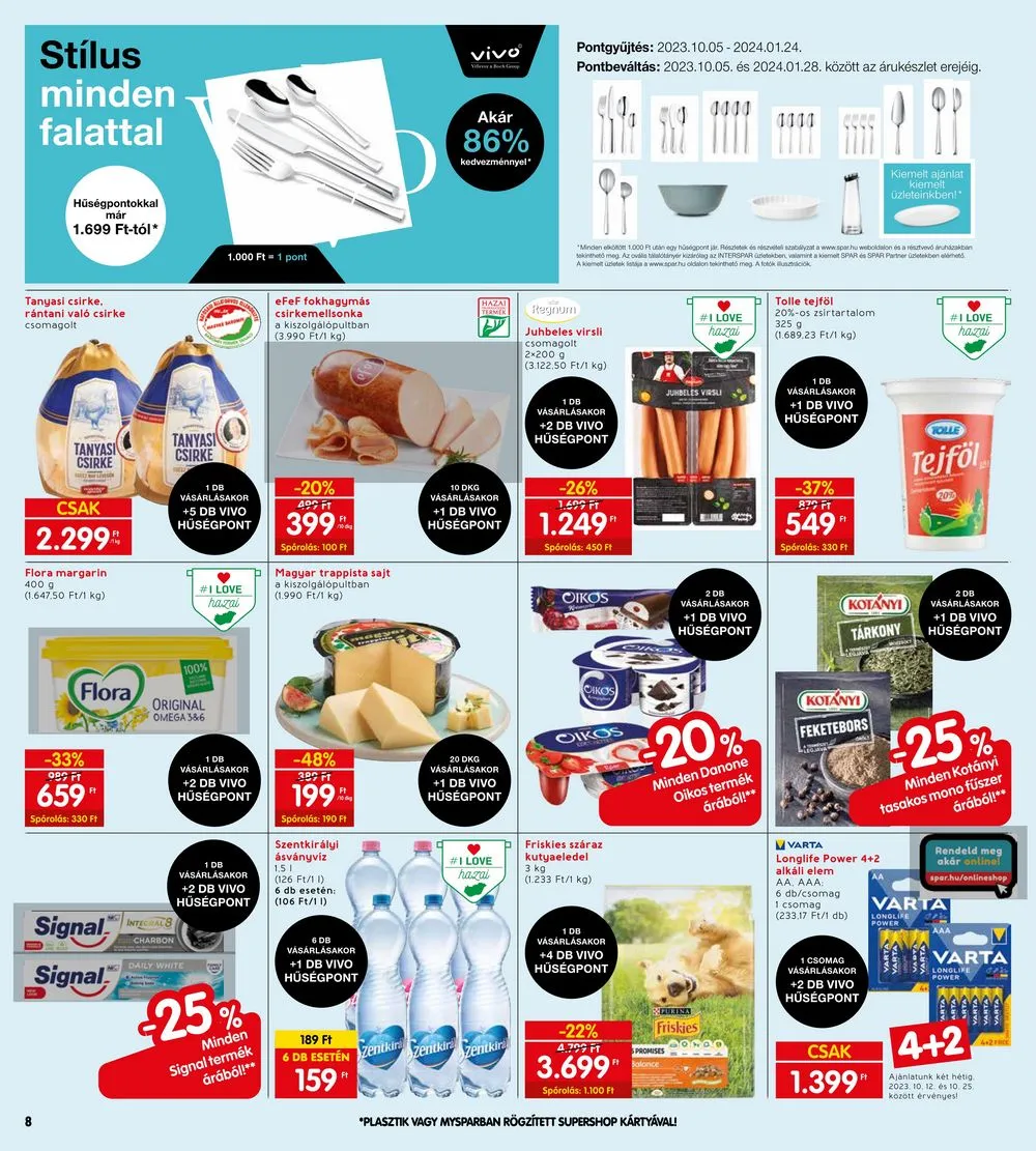 Interspar akciós újság 10.12–10.18 – 8. oldal