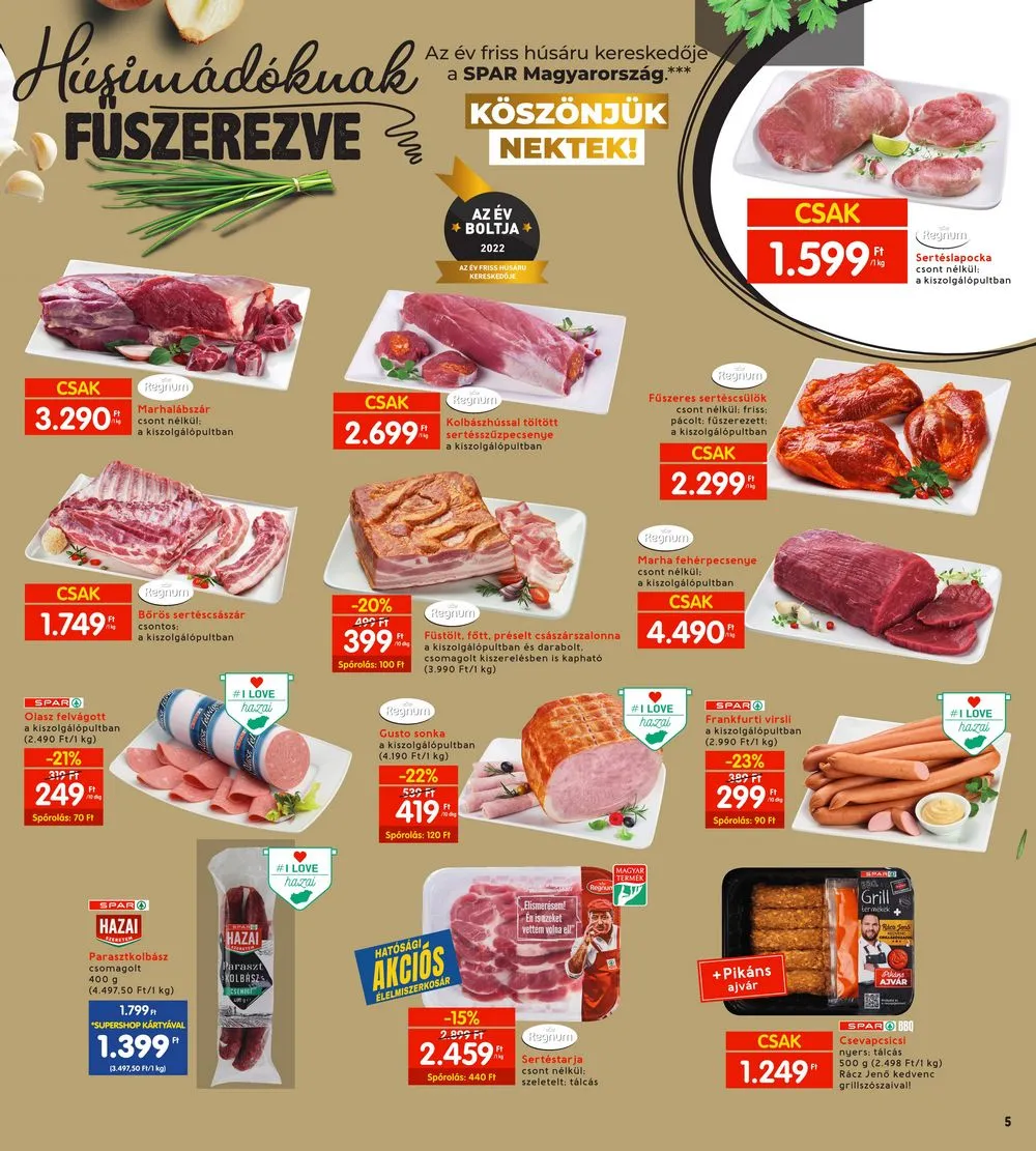 Interspar akciós újság 10.19–10.25 – 5. oldal