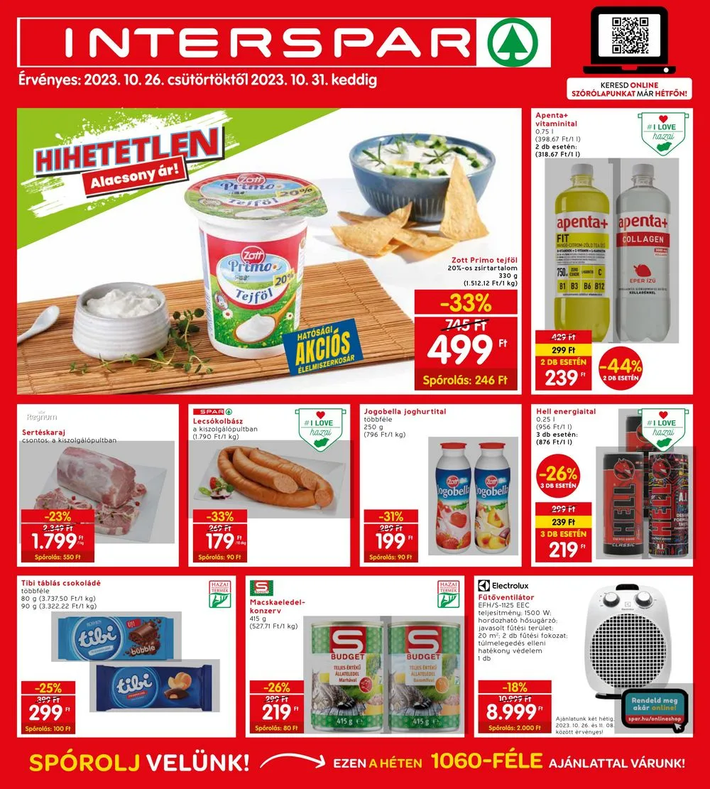 Interspar akciós újság 10.25–10.31