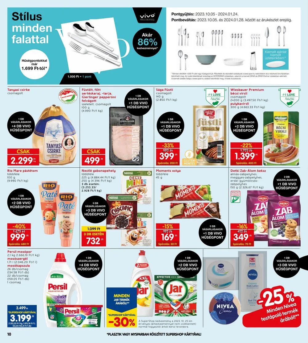 Interspar akciós újság 10.25–10.31 – 10. oldal