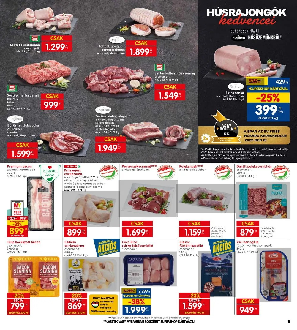 Interspar akciós újság 10.25–10.31 – 5. oldal