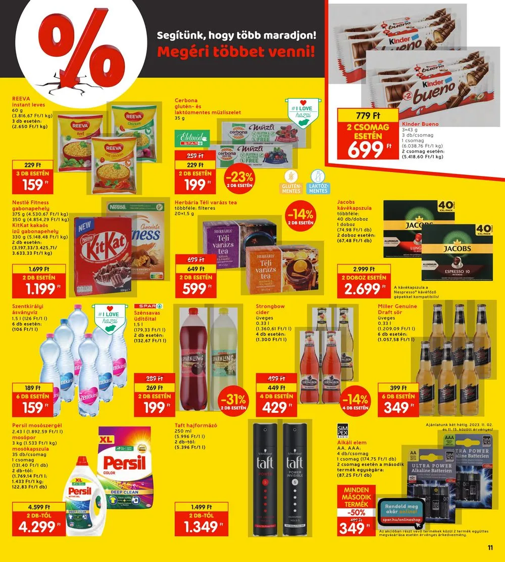 Interspar akciós újság 11.02–11.08 – 11. oldal