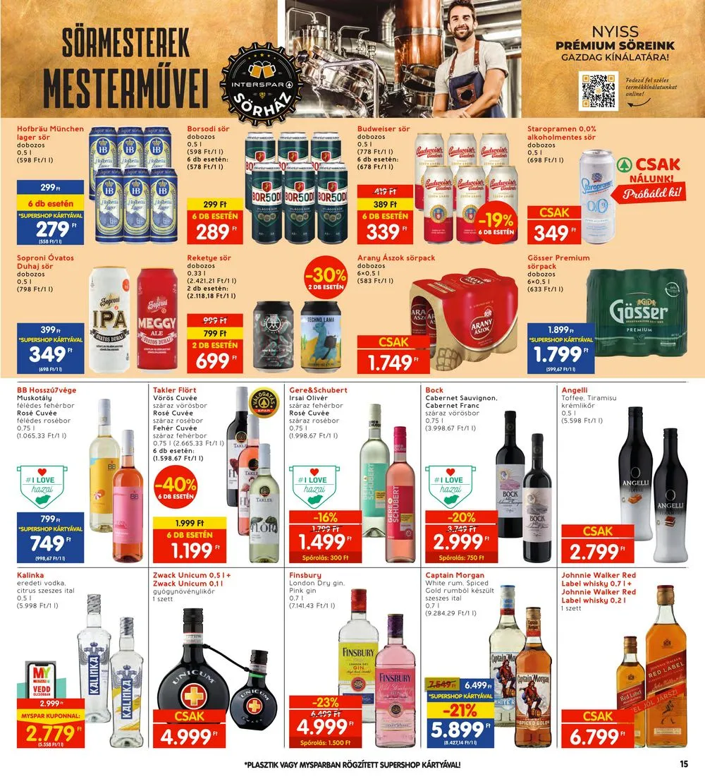 Interspar akciós újság 11.02–11.08 – 15. oldal