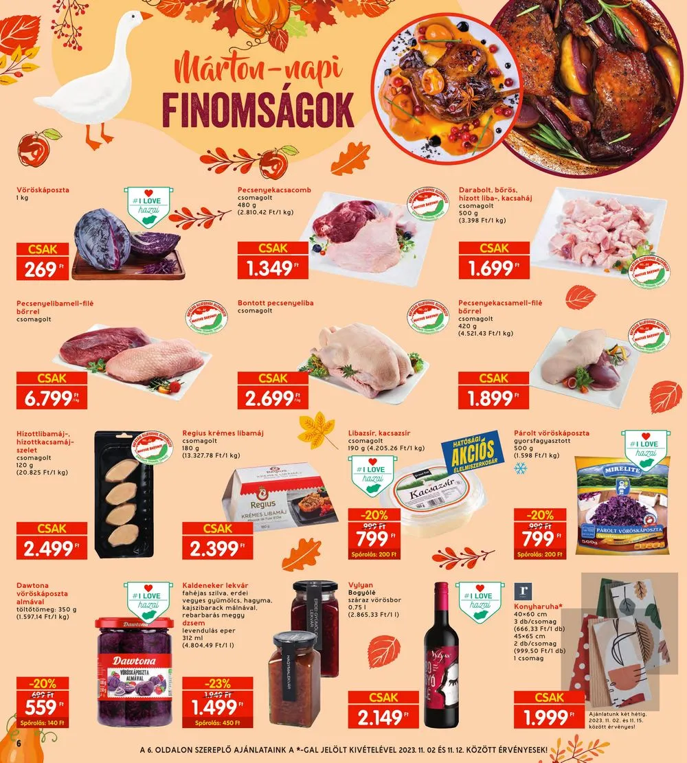 Interspar akciós újság 11.02–11.08 – 6. oldal