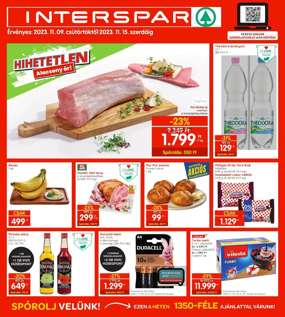 Interspar akciós újság 11.09–11.15