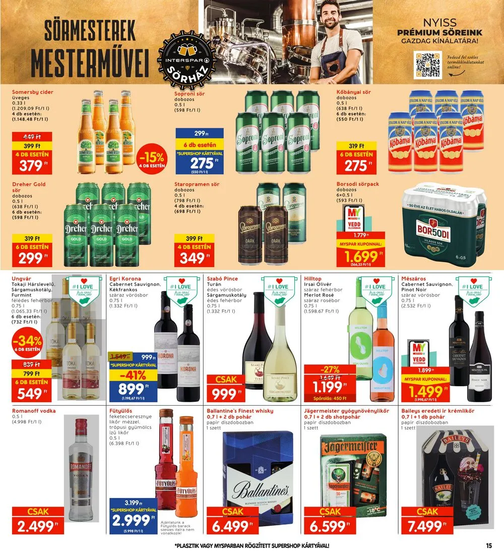 Interspar akciós újság 11.09–11.15 – 15. oldal
