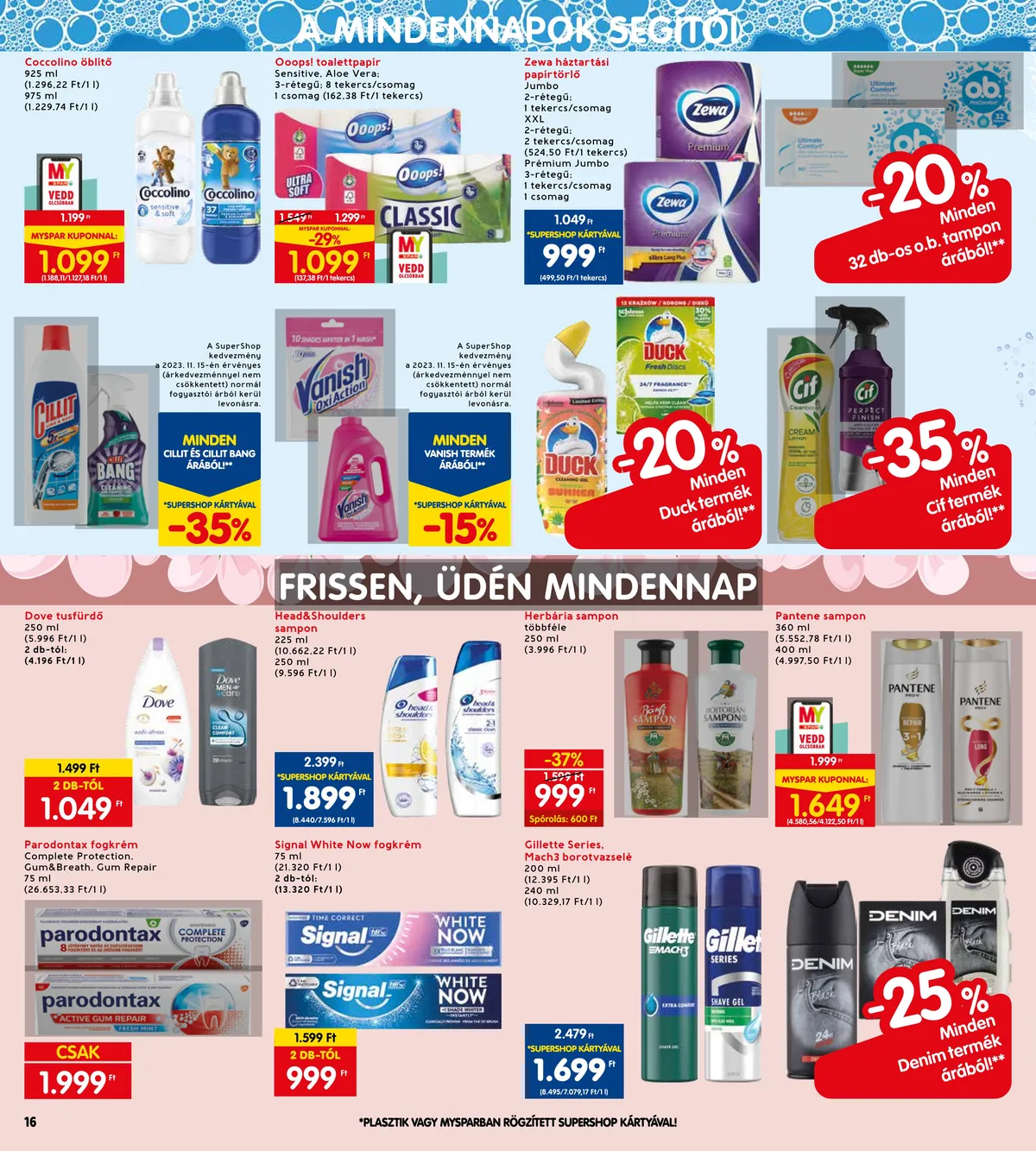 Interspar akciós újság 11.16–11.22 – 16. oldal