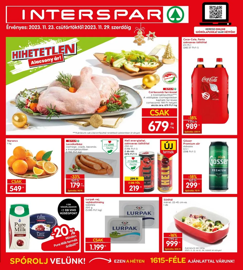 Interspar akciós újság 11.23–11.29
