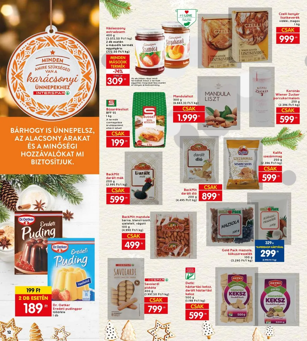 Interspar akciós újság 11.23–11.29 – 12. oldal