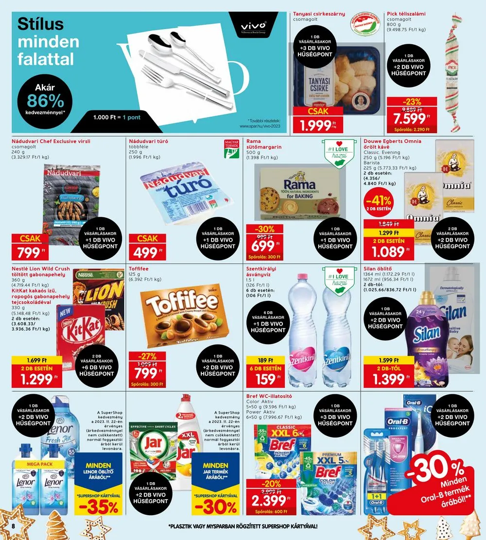 Interspar akciós újság 11.23–11.29 – 8. oldal