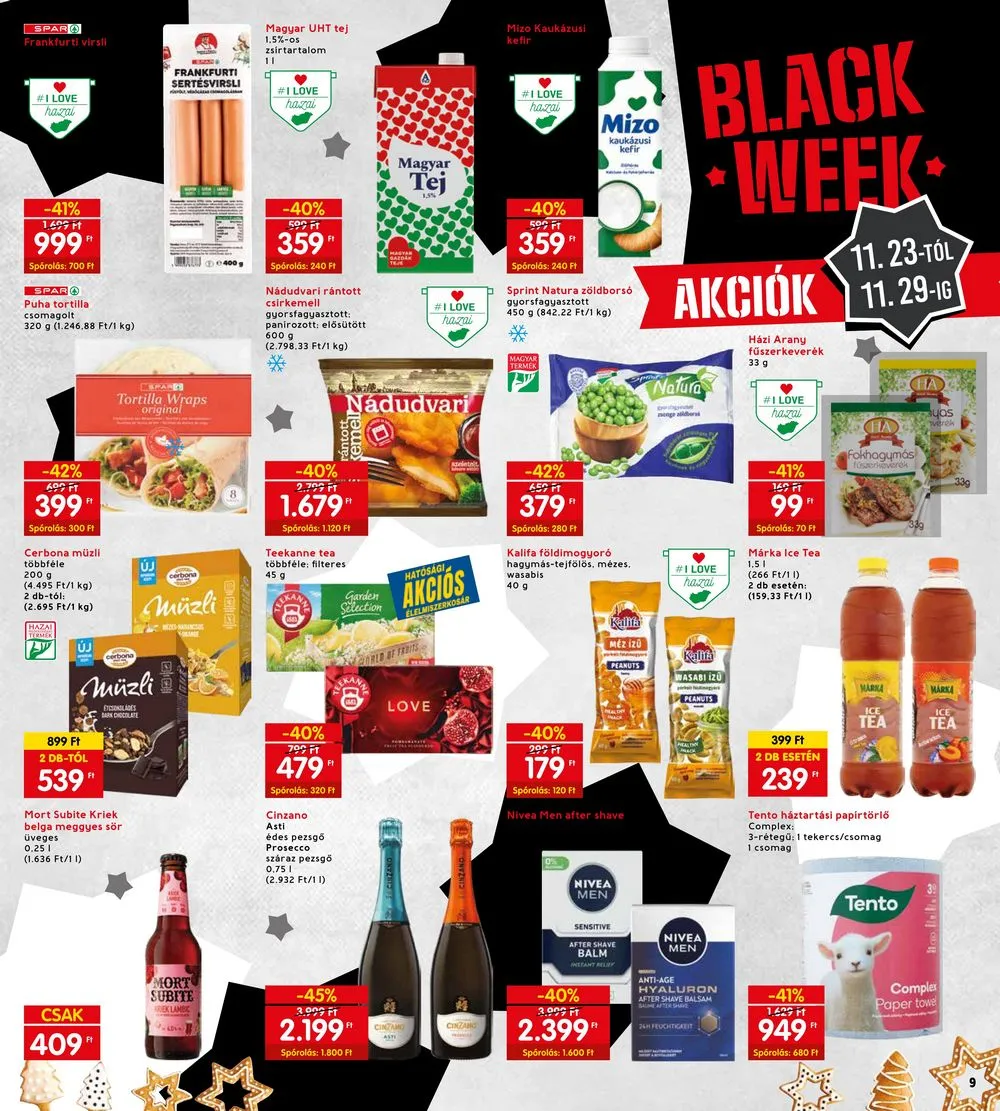 Interspar akciós újság 11.23–11.29 – 9. oldal