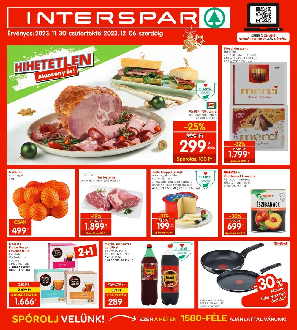 Interspar akciós újság 11.30–12.06