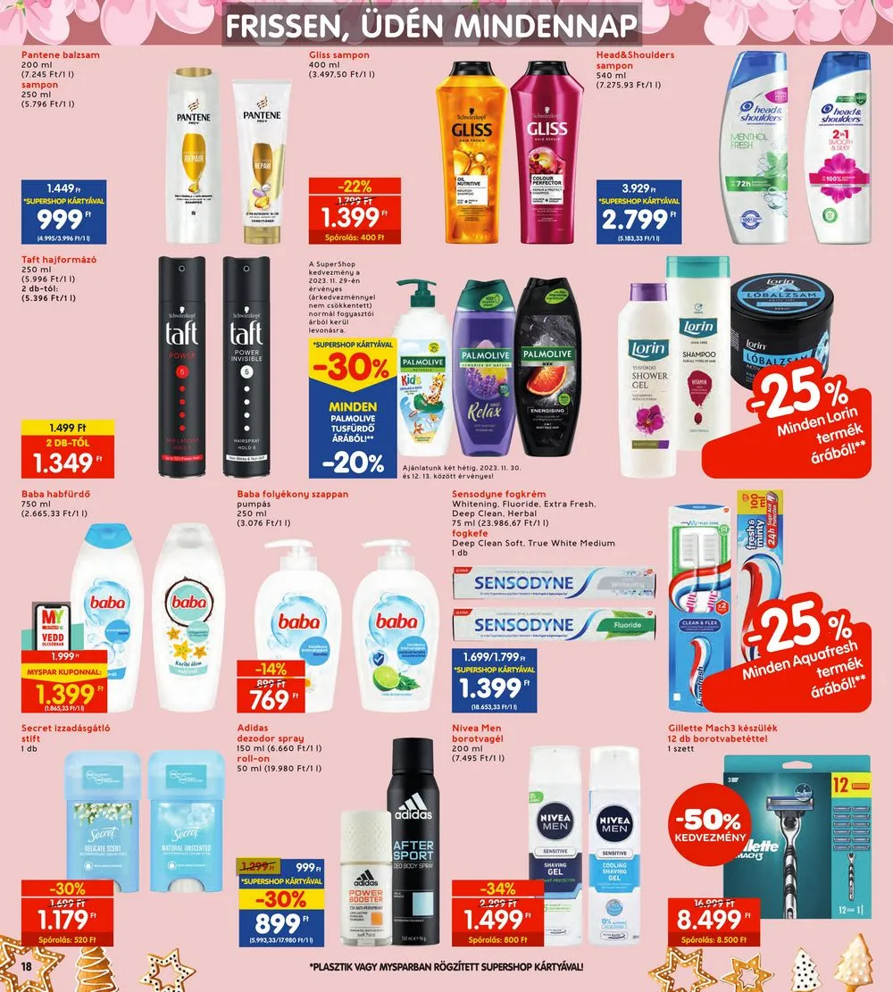 Interspar akciós újság 11.30–12.06 – 18. oldal
