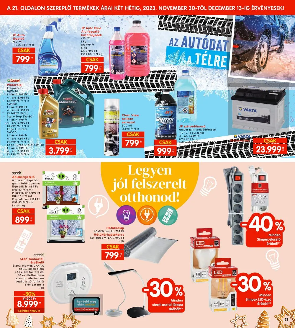 Interspar akciós újság 11.30–12.06 – 21. oldal