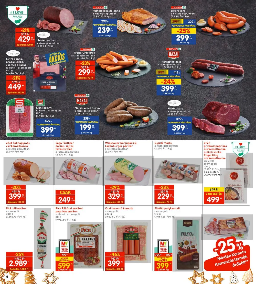 Interspar akciós újság 11.30–12.06 – 4. oldal