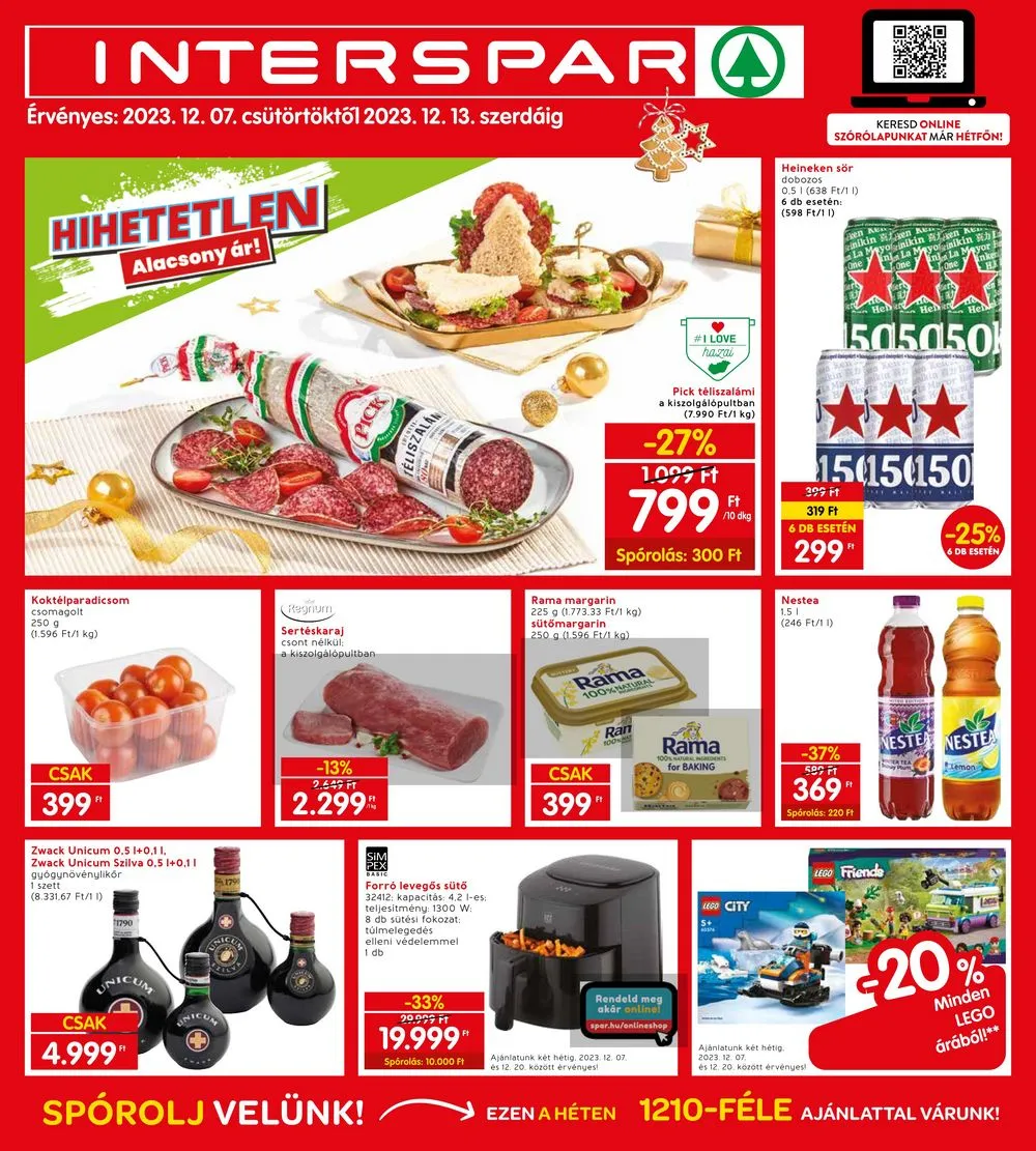 Interspar akciós újság 12.07–12.13