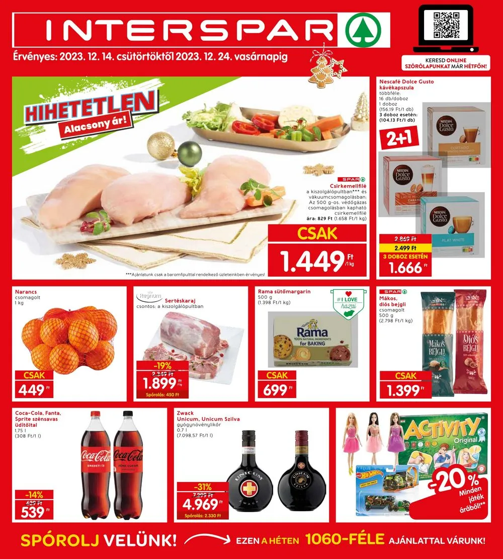 Interspar akciós újság 12.14–12.24