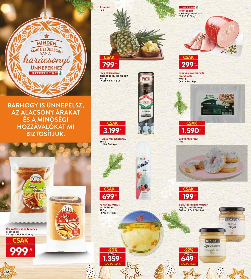 Interspar akciós újság 12.14–12.24 – 12. oldal