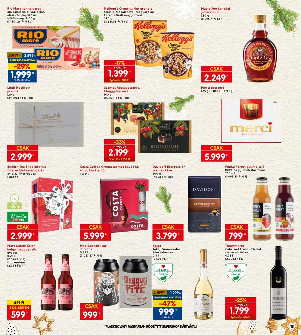 Interspar akciós újság 12.14–12.24 – 13. oldal
