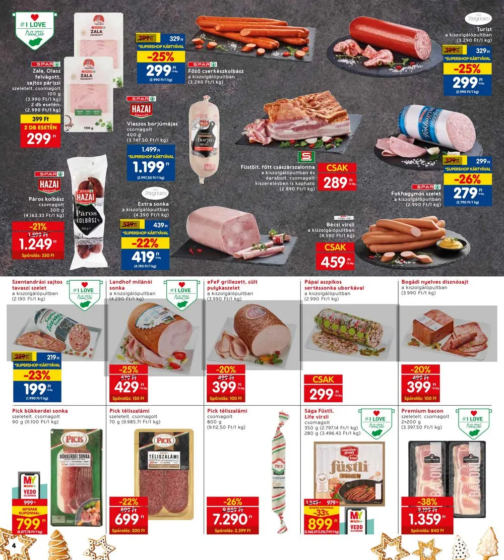 Interspar akciós újság 12.14–12.24 – 4. oldal