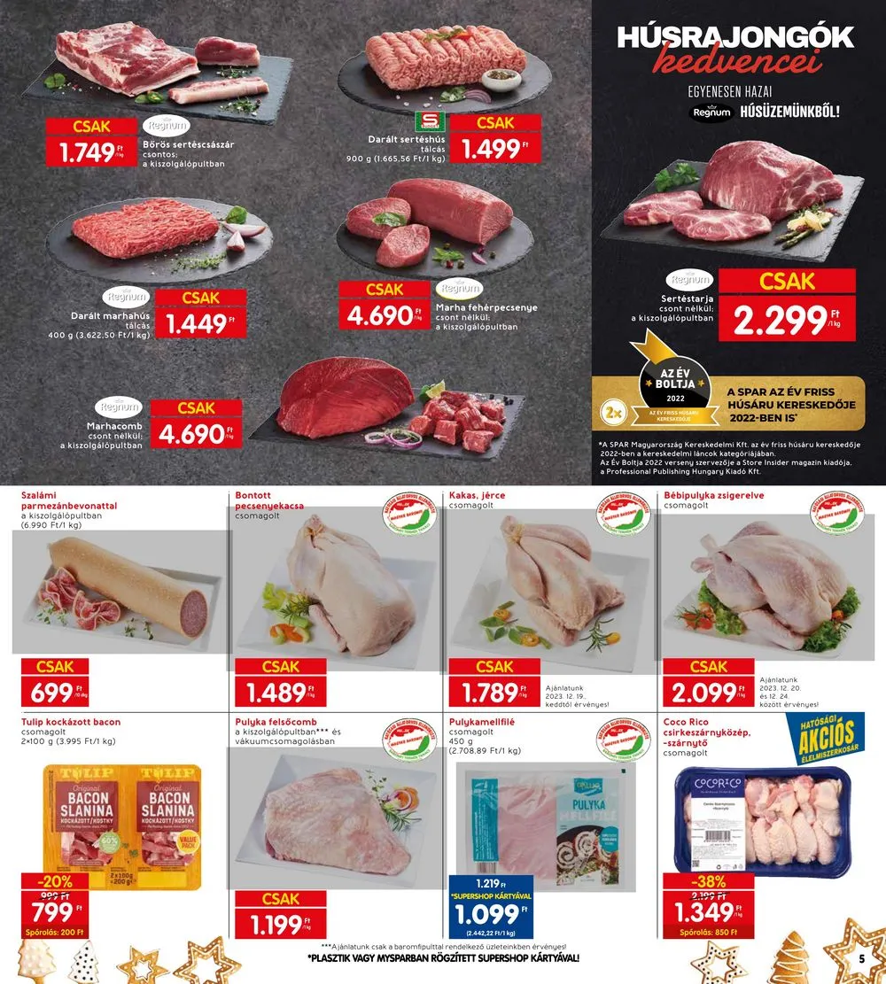 Interspar akciós újság 12.14–12.24 – 5. oldal