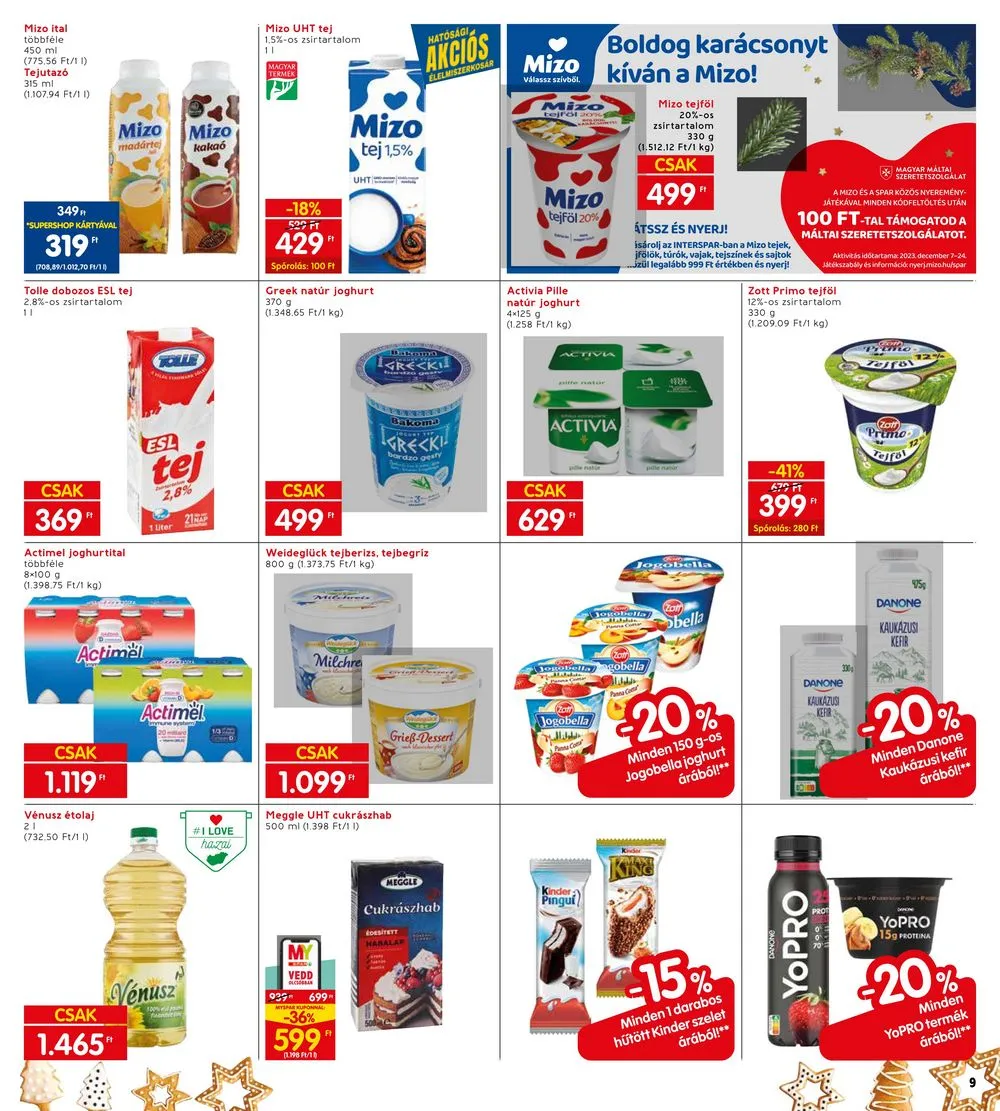 Interspar akciós újság 12.14–12.24 – 9. oldal
