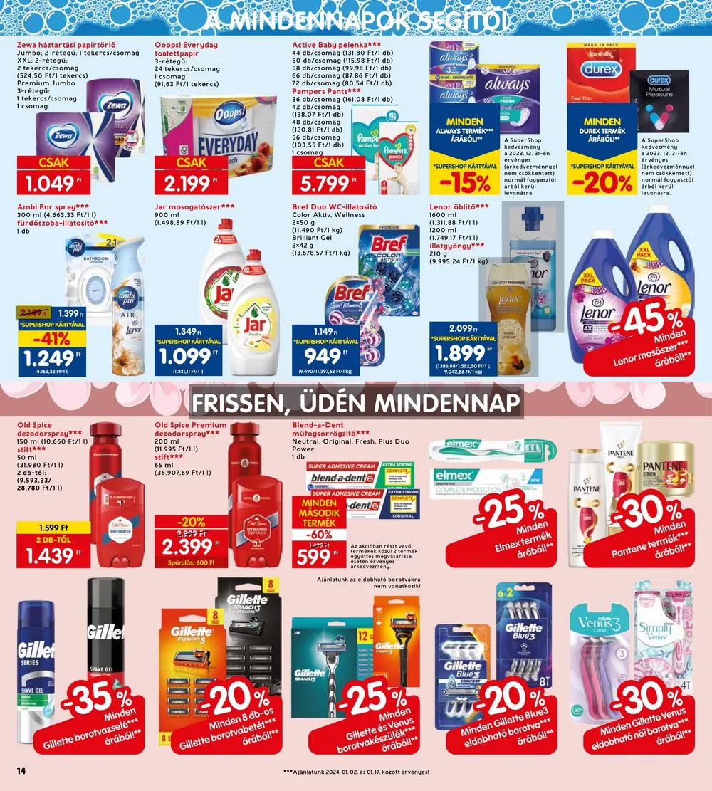 Interspar akciós újság 01.02–01.10 – 14. oldal