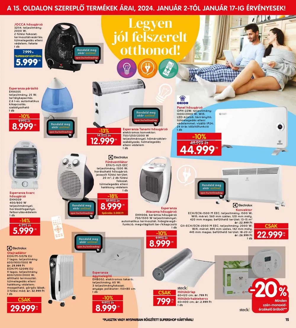 Interspar akciós újság 01.02–01.10 – 15. oldal