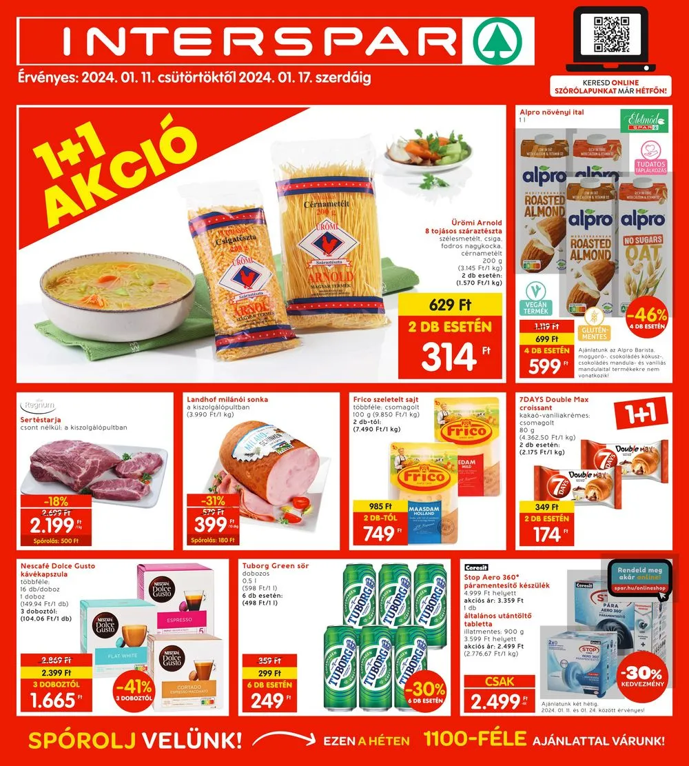 Interspar akciós újság 01.11–01.17