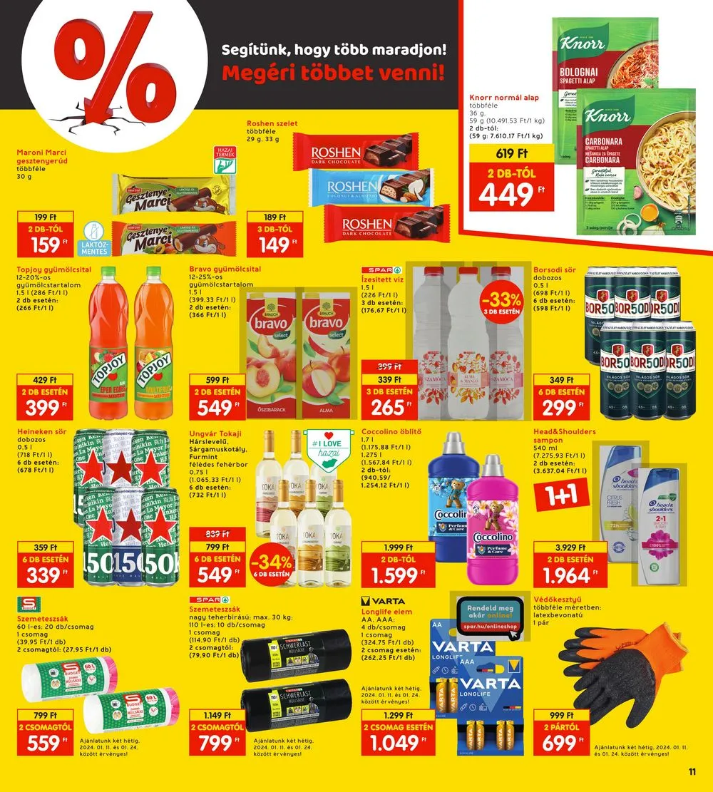 Interspar akciós újság 01.11–01.17 – 11. oldal