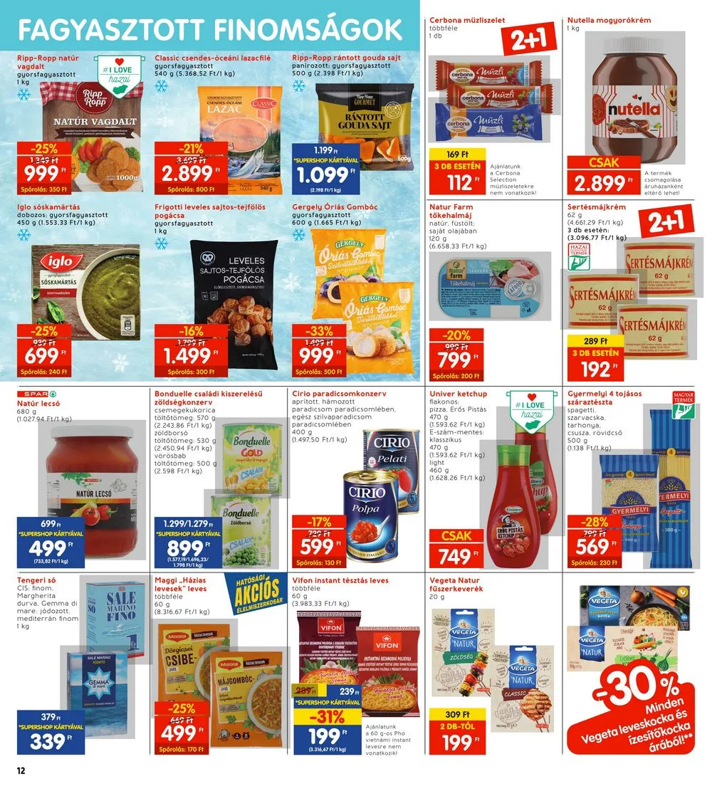 Interspar akciós újság 01.11–01.17 – 12. oldal
