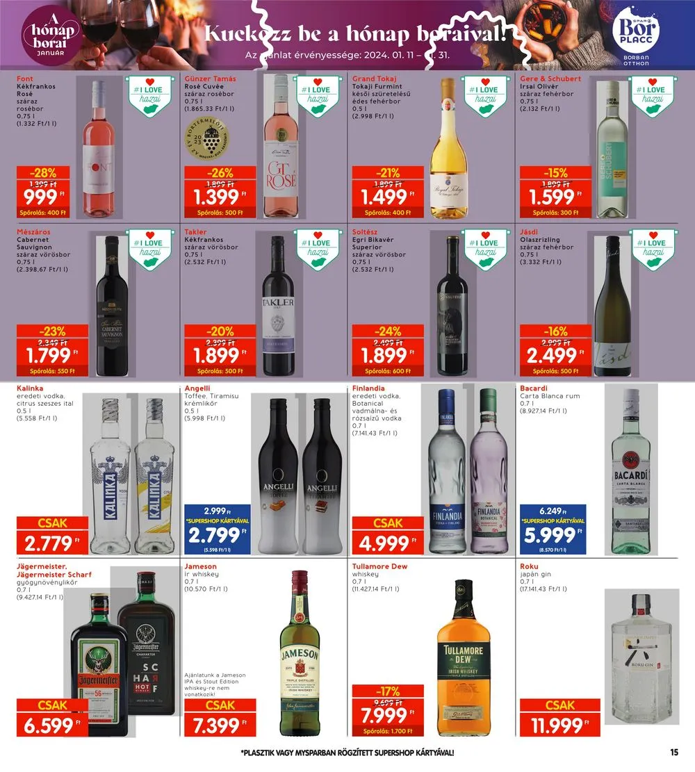 Interspar akciós újság 01.11–01.17 – 15. oldal