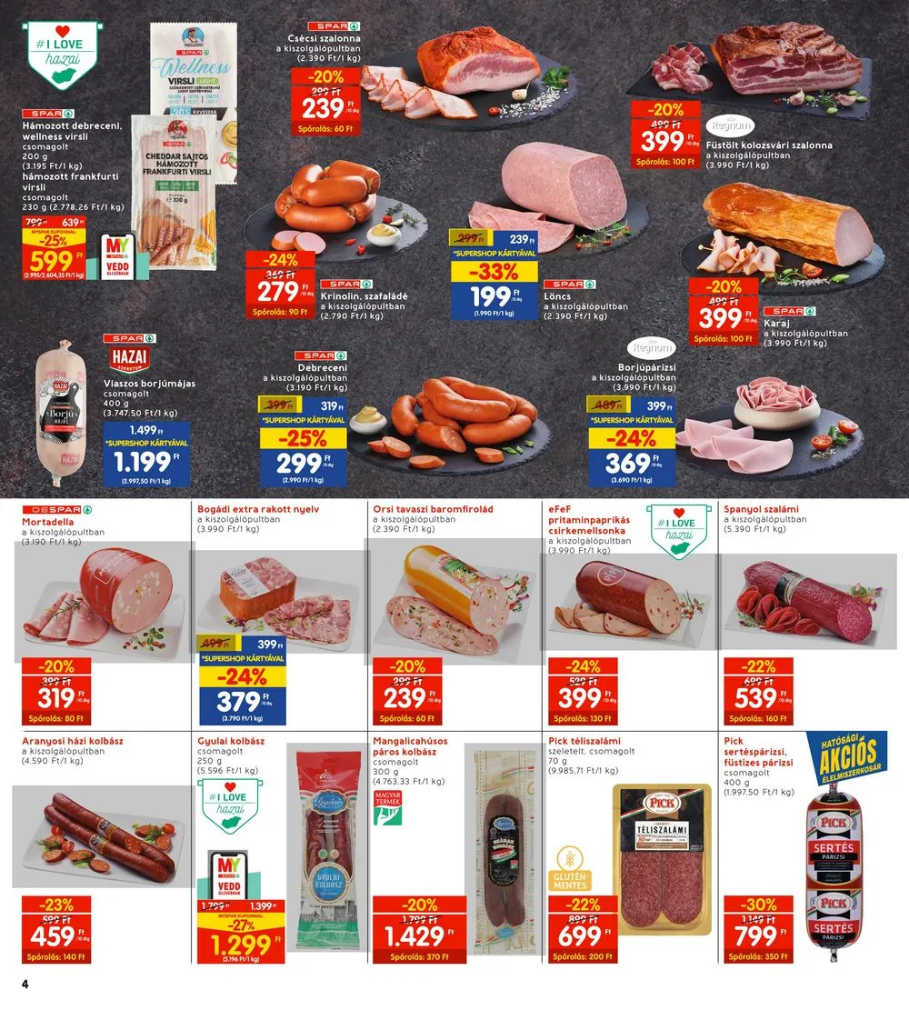 Interspar akciós újság 01.11–01.17 – 4. oldal