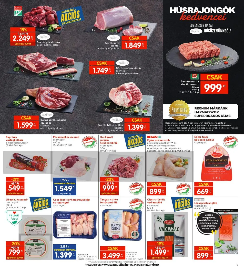 Interspar akciós újság 01.11–01.17 – 5. oldal
