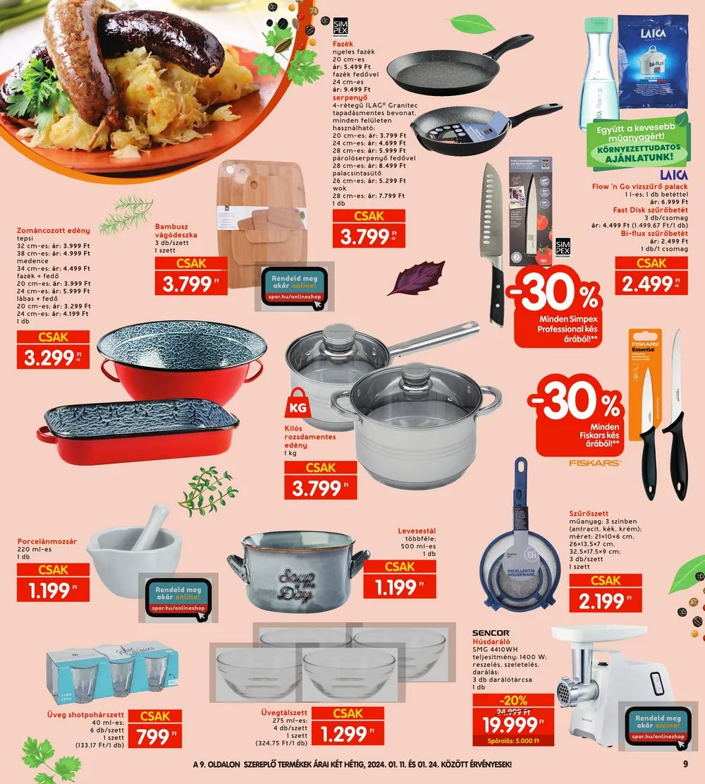 Interspar akciós újság 01.11–01.17 – 9. oldal