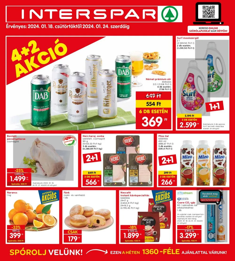Interspar akciós újság 01.18–01.24