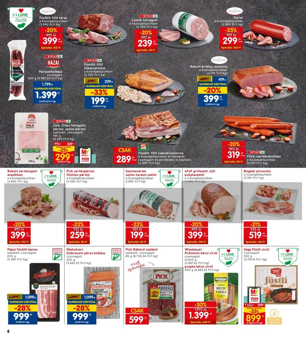 Interspar akciós újság 01.18–01.24 – 6. oldal