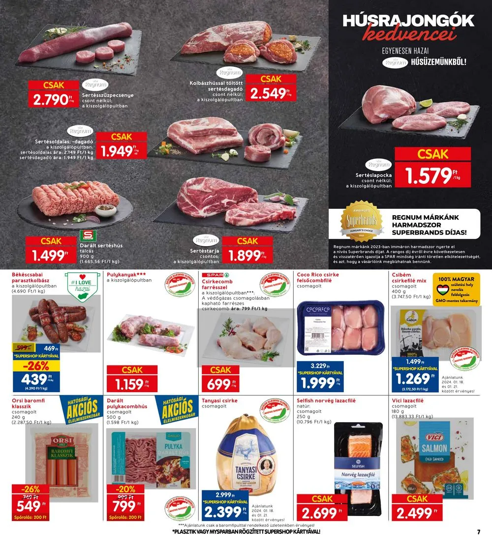 Interspar akciós újság 01.18–01.24 – 7. oldal