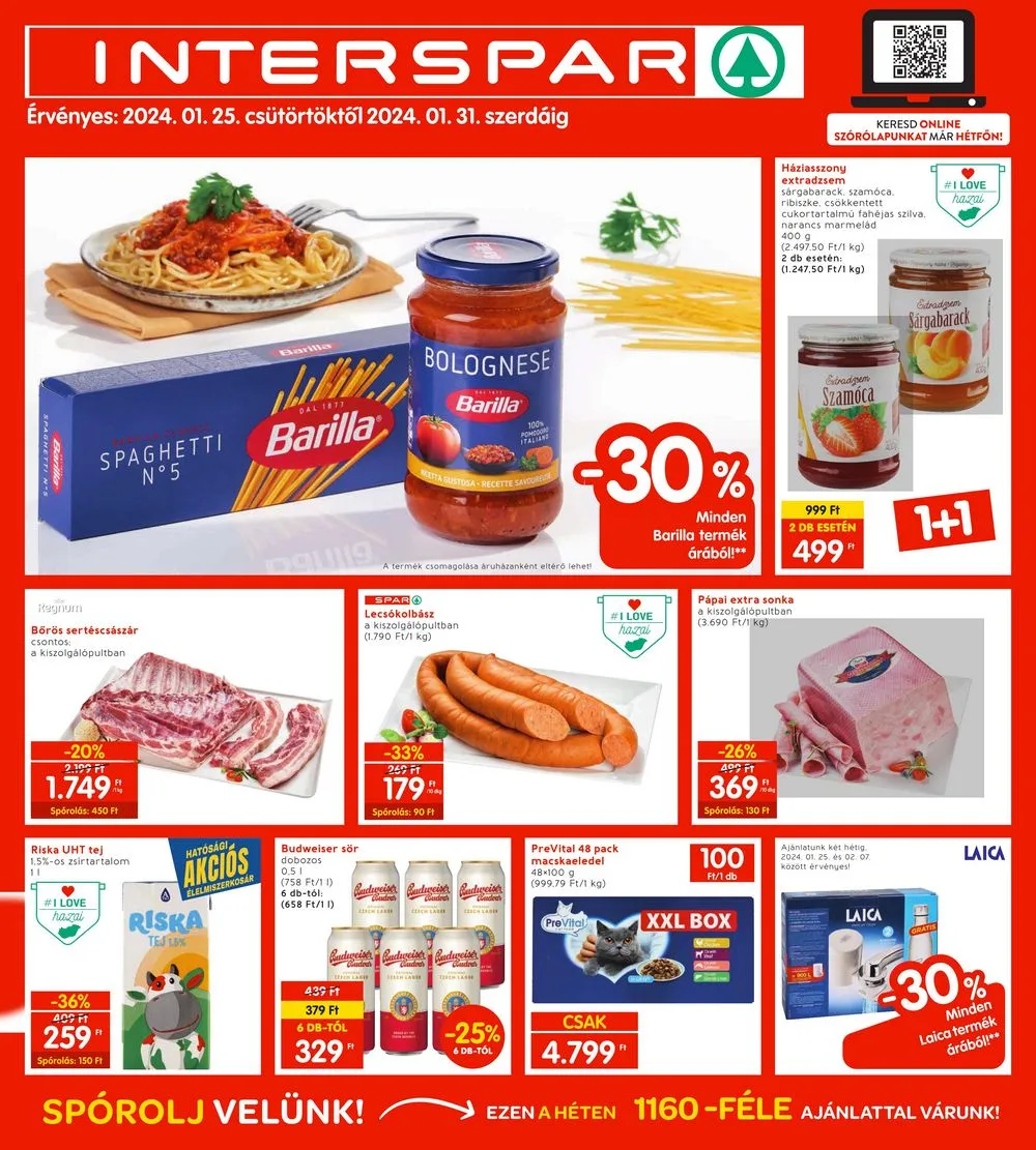 Interspar akciós újság 01.25–01.31