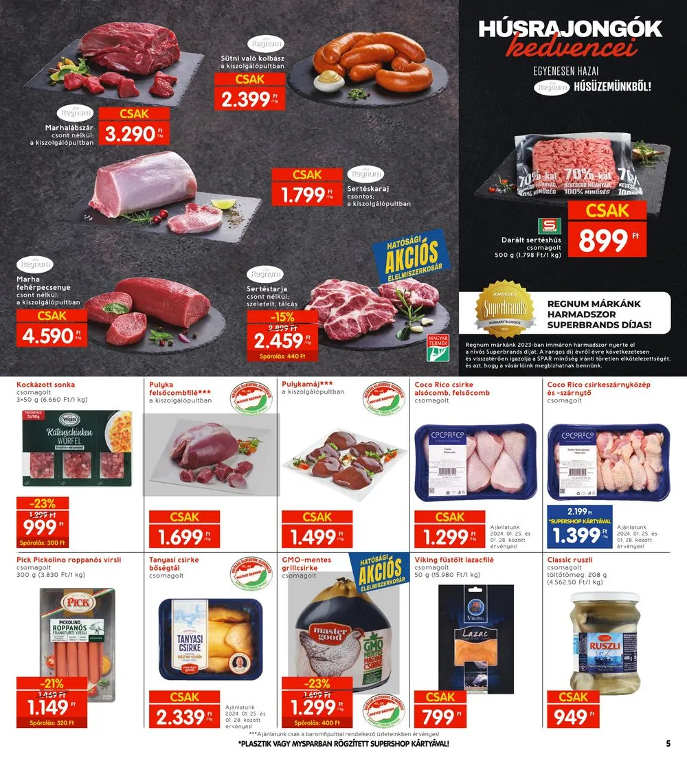 Interspar akciós újság 01.25–01.31 – 5. oldal