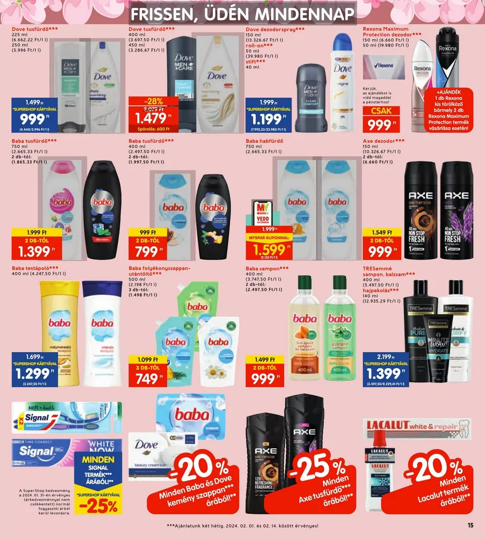 Interspar akciós újság 02.01–02.07 – 15. oldal