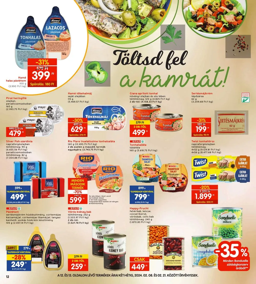 Interspar akciós újság 02.08–02.14 – 12. oldal