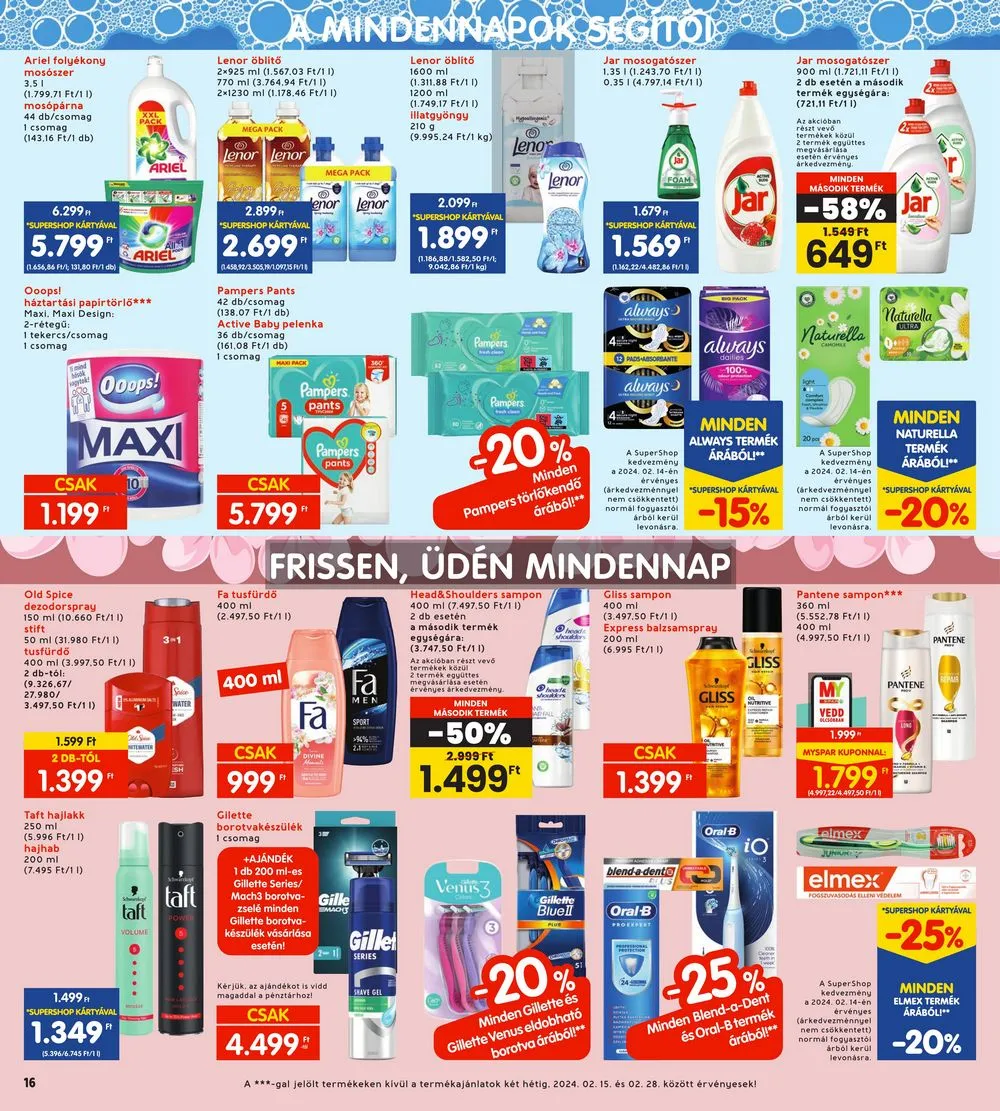 Interspar akciós újság 02.15–02.21 – 16. oldal
