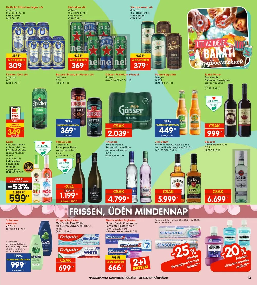 Interspar akciós újság 02.29–03.06 – 13. oldal