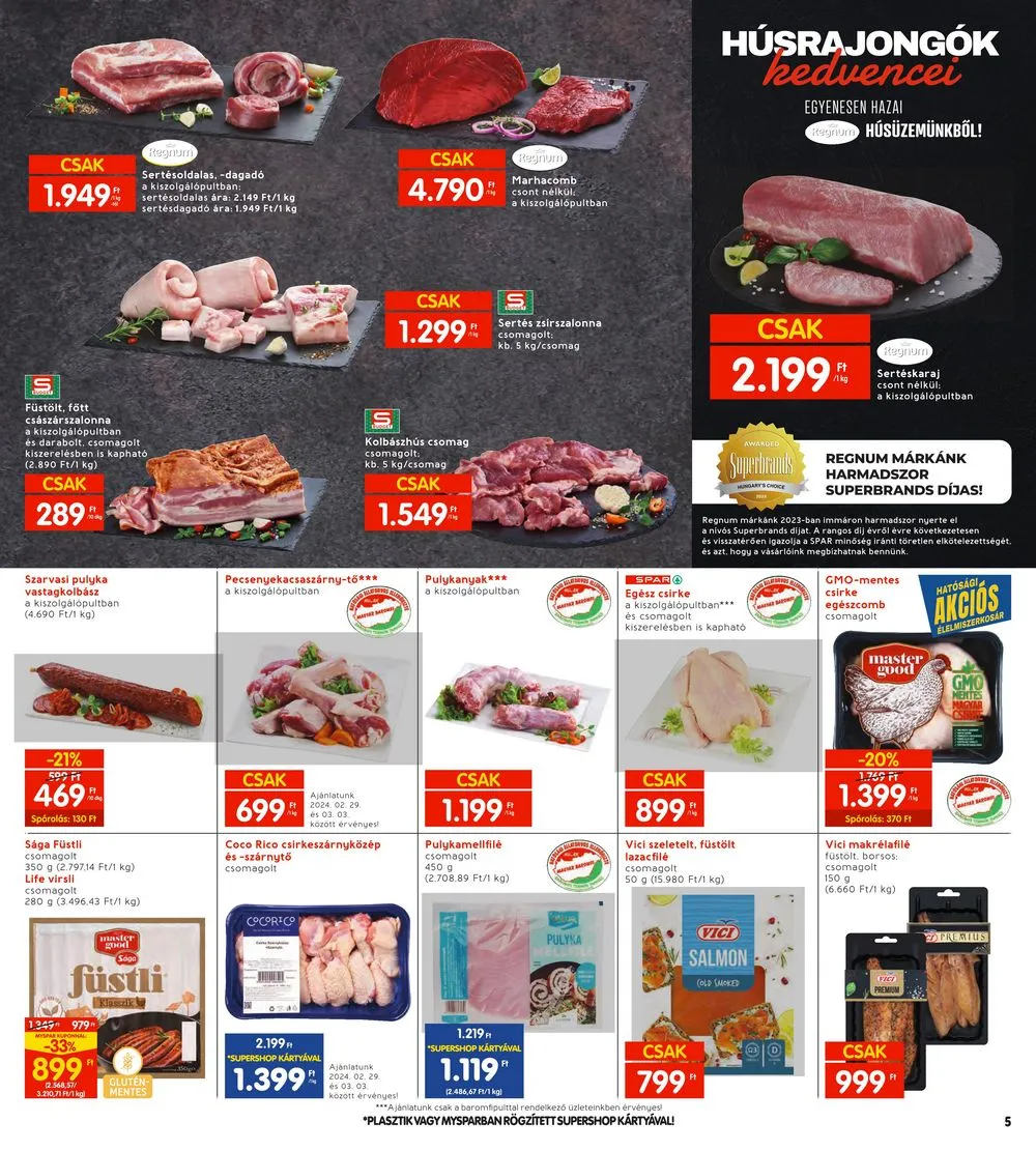 Interspar akciós újság 02.29–03.06 – 5. oldal