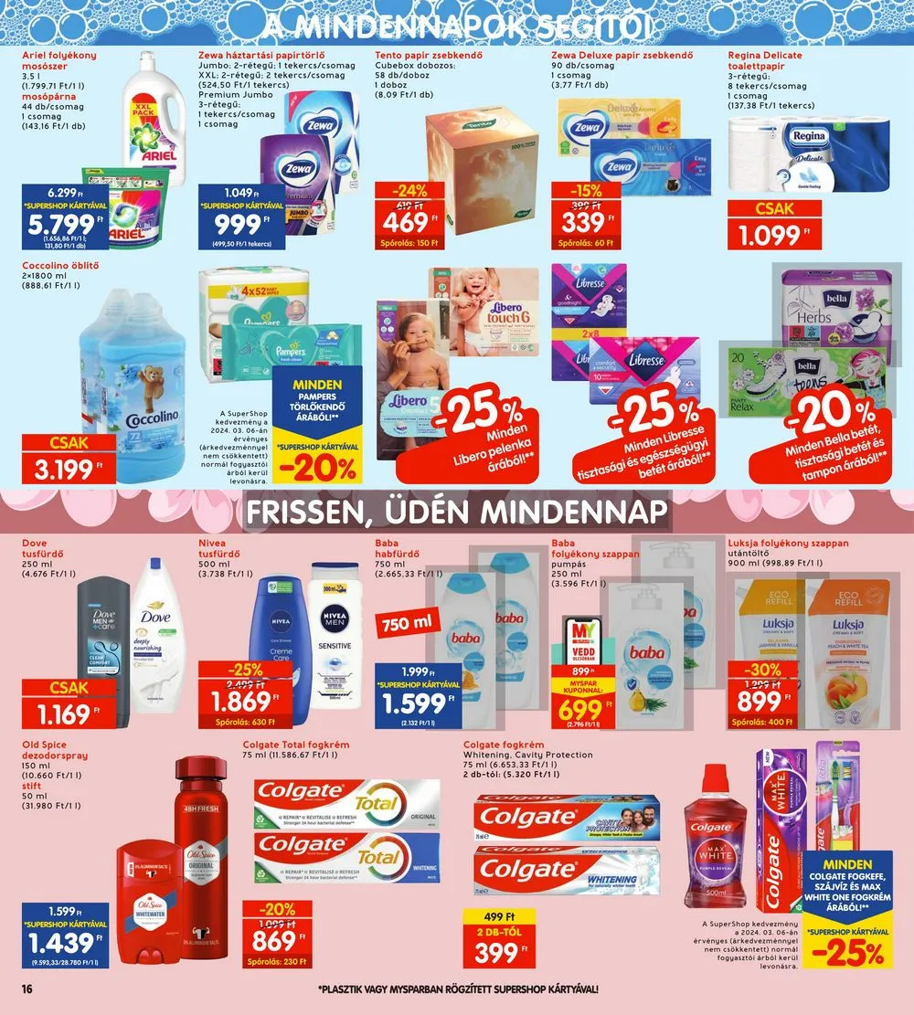 Interspar akciós újság 03.07–03.13 – 16. oldal