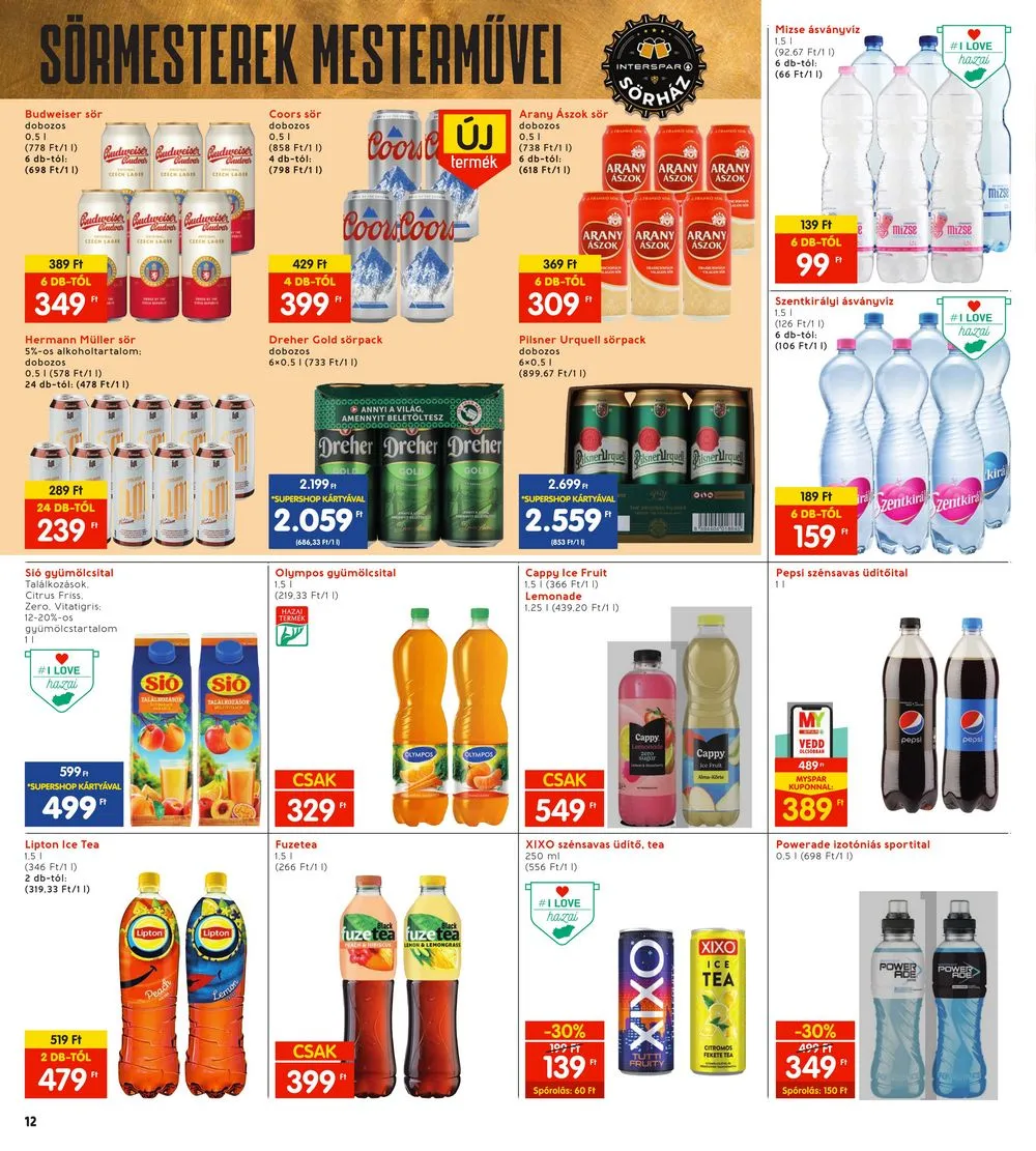 Interspar akciós újság 04.04–04.10 – 12. oldal