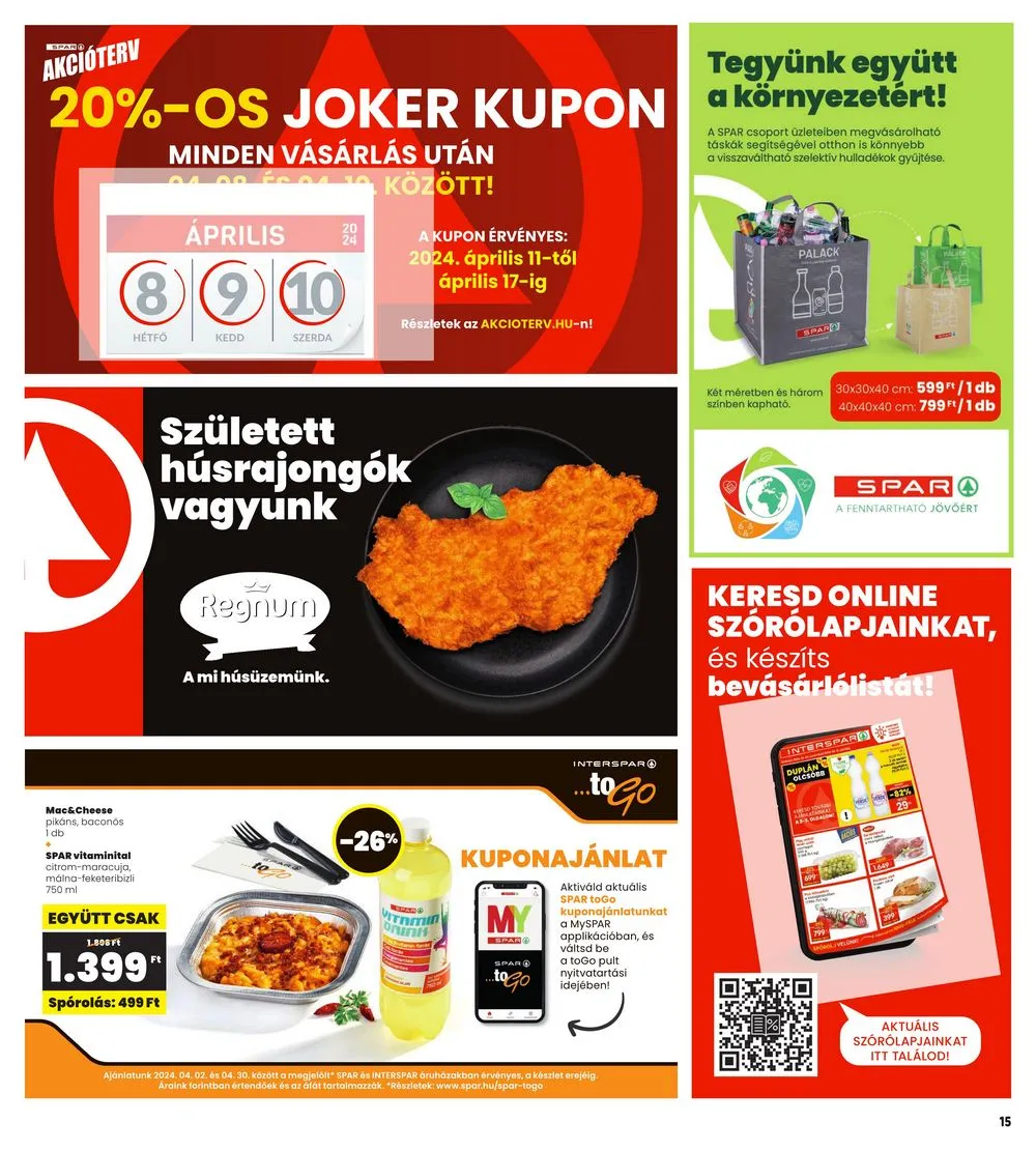 Interspar akciós újság 04.04–04.10 – 15. oldal