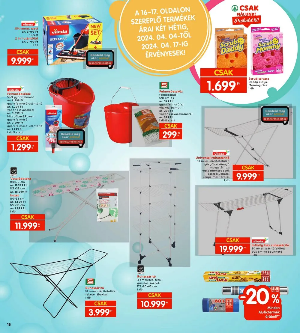 Interspar akciós újság 04.04–04.10 – 16. oldal